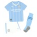Dječji Nogometni Dres Manchester City John Stones #5 Domaci 2023-24 Kratak Rukav (+ Kratke hlače)